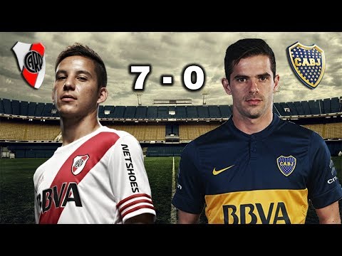 RIVER PLATE 7 – 0 BOCA JUNIORS – SUPERCLÁSICO – Parodia 2017 / Boca vs River