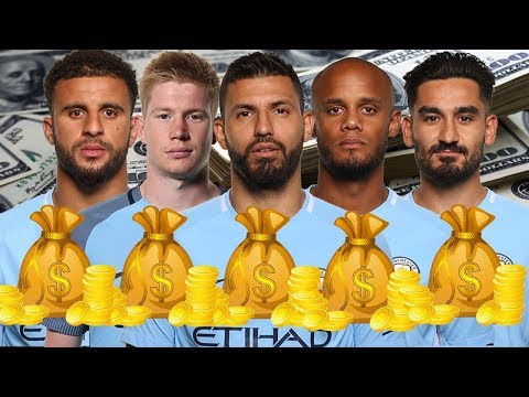 Manchester City Players Salaries 2018 (Weekly Wages)