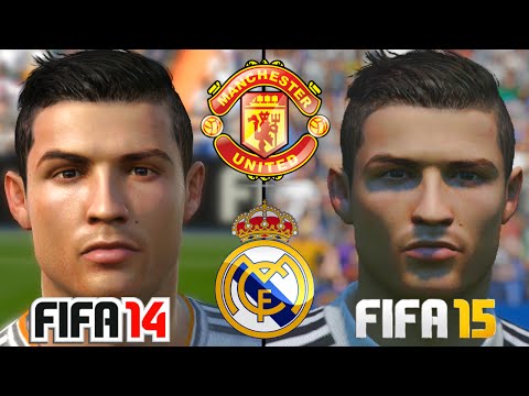 FIFA 15 vs FIFA 14 Spielergesichter : Real Madrid & Manchester United HD