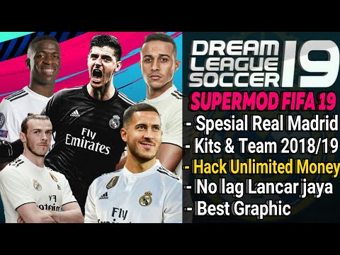 Download Dream League Soccer mod Real Madrid Player & Kits 2018/2019 | Fifa 19 Hack Unlimted Money