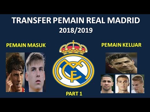 Transfer Pemain Real Madrid di Bursa Transfer musim kompetisi 2018/2019