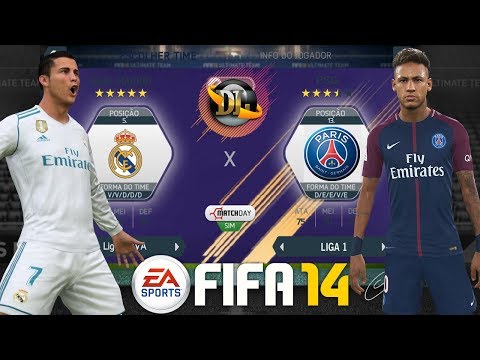 FIFA 14 ANDROID ATUALIZADO NARRAÇÃO DOWNLOAD 2018  REAL MADRID vs PSG AMISTOSO!