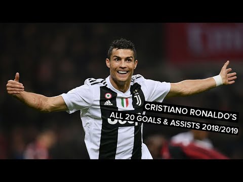 Cristiano Ronaldo • All 20 Goals and Assists for Juventus 2018/19 • His First 20 Games for Juventus