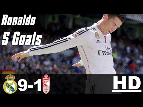 Real Madrid vs Granada 9-1 – All Goals & Extended Highlights – La Liga 05/04/2015 HD