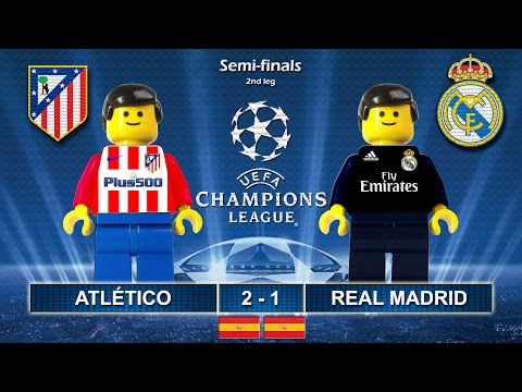 Atletico Madrid vs Real Madrid 2-1 • Semi-finals Champions League 2017 • Highlights Lego Football