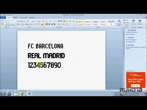 Download FC Barcelona & Real Madrid 12/13 Fonts