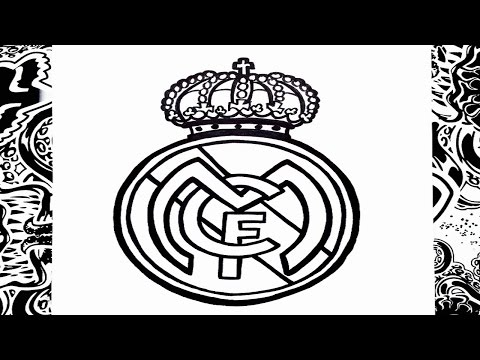 Como dibujar el escudo del real Madrid paso a paso | how to draw real madrid