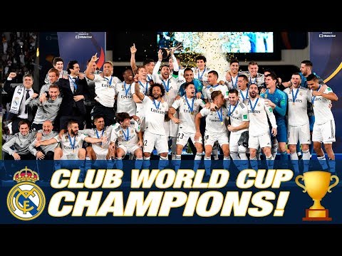 Real Madrid, CLUB WORLD CUP CHAMPIONS 2018! Trophy lift & Pitch celebrations