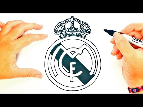 How to draw a Real Madrid Logo | Real Madrid Shield Draw Tutorial