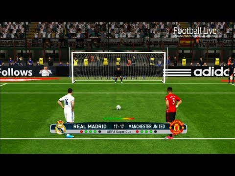 PES 2017 | UEFA Super Cup | Penalty Shootout | Real Madrid vs Manchester United | Gameplay PC
