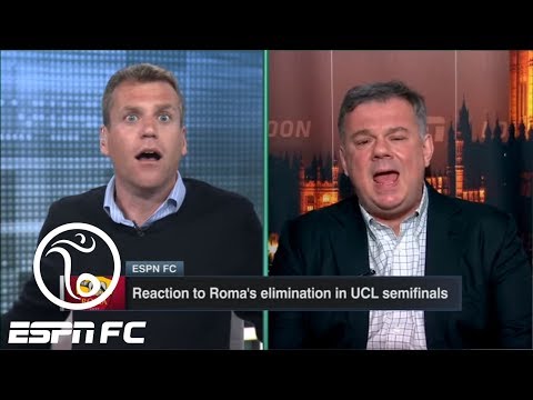 ESPN FC crew gets heated over Roma-Liverpool Champions League refereeing controversy | ESPN FC
