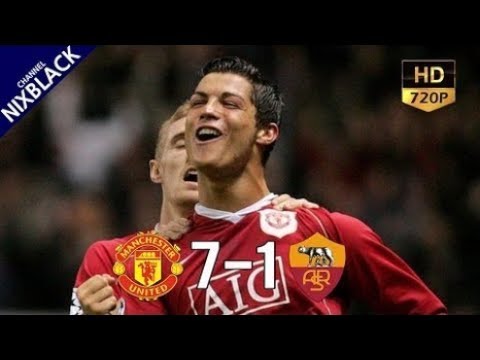 ► Manchester united 7-1 AS Roma 2007 UCL Quarter finals 2nd Leg All Goals & Extended Highlight HD