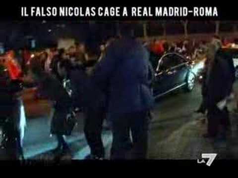 1/2 Falso Nicolas Cage (Paolo Calabresi) @ Real Madrid-Roma