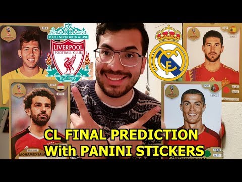 CHAMPIONS LEAGUE FINAL PREDICTION with PANINI STICKERS UNBOXING | Real Madrid vs. Liverpool Preview