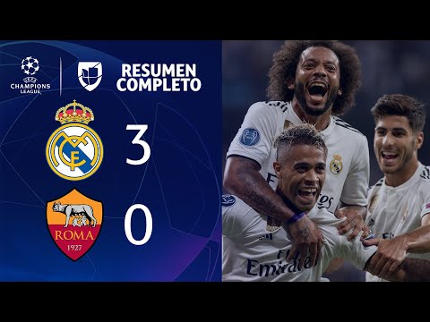 Real Madrid 3-0 Roma – GOLES Y RESUMEN – Grupo G UEFA Champions League