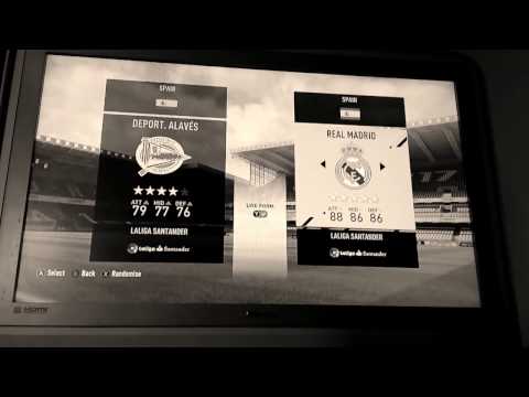 Fifa 17 Real Madrid game in black and white!!!