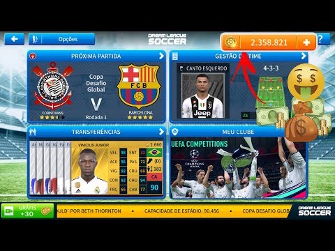 Dream League Soccer 2019 Oficial Dinheiro Infinito Kits Barcelona, Real Madrid & Juventus