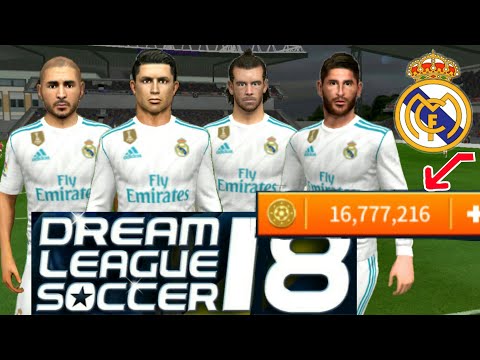 How To Hack Real Madrid Team 2018 ● All Players 100 & Kits Logo ● Dream League Soccer 2018