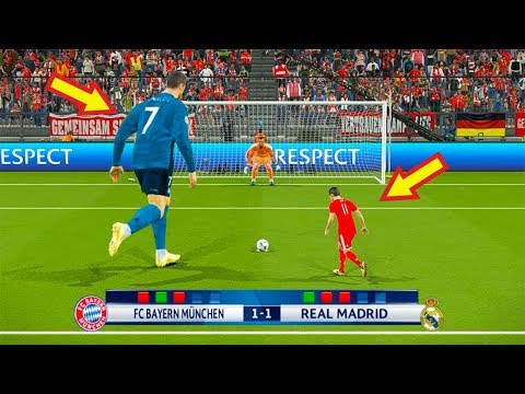 PES 2018 | BAYERN MUNICH (Tiny Players) VS REAL MADRID (Giant Players) | Penalty Shootout