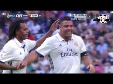 Real Madrid Leyendas vs Roma Leyendas 4-0 2017 Resumen COMPLETO GOLES Amistoso