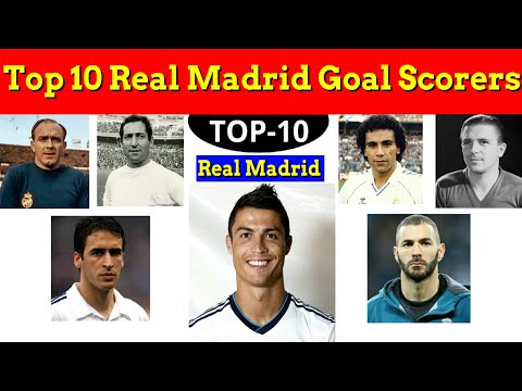 Real Madrid Top 10 Goals Scorers Of All Time. Real Madrid Highest Goals Scorers.