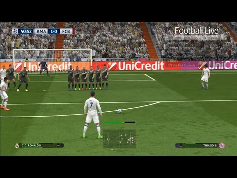 PES 2017 | Real Madrid vs Bayern Munich | Free Kick Goal Ronaldo | UEFA Champions League