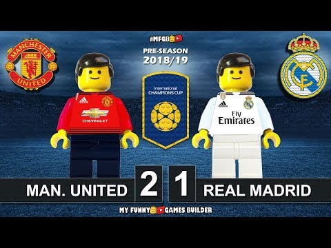 Manchester United vs Real Madrid 2-1 • International Champions Cup 2018 • All Goals Highlights Lego