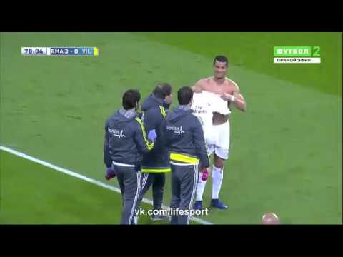 Cristiano Ronaldo Ripped T shirt   Real Madrid vs Villarreal 3 0 La Liga 2016 HD 20 04 2016