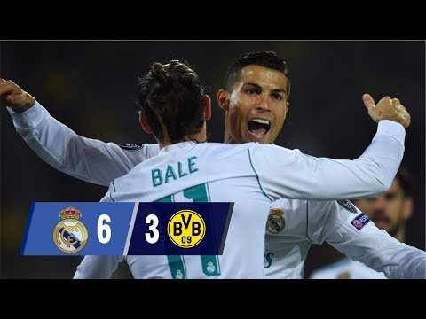 Real Madrid Vs Borussia Dortmund 6-3 UCL – All Goals and Highlights (Last 2 Matches) 2017-18 HD