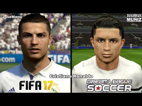 FIFA 17 vs Dream League Soccer – Real Madrid – COMPARACIÓN DE LA CARA