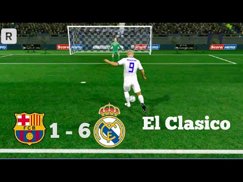 Barcelona vs Real Madrid – El clasico 2017 match – Dream league soccer 2017 – gameplay