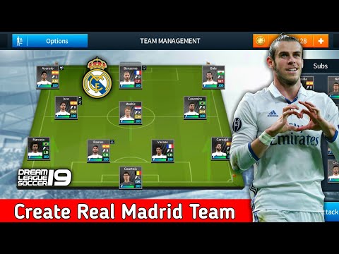 Create Real Madrid Team ★ Kit Logo & Players ★ Dream League Soccer 2018