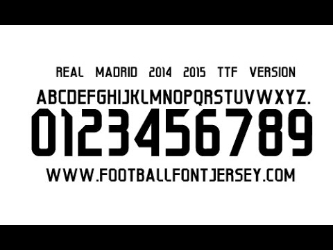 REAL MADRID 2014 2015 FONT TTF FREE DOWNLOAD