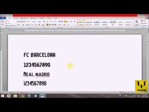 Download FC Barcelona & Real Madrid 14/15 Fonts