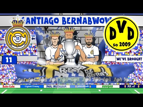 Real Madrid vs Dortmund 2-2 (Parody Champions League 2016 goals and highlights)