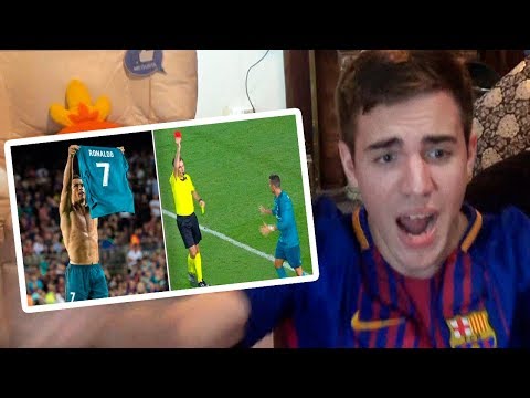 Barcelona vs Real Madrid 1-3 2017 REACCIONES DE UN HINCHA (SUPERCOPA)