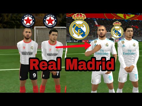 Create Real Madrid Team | Change Kits Logo & Players | Dream League Soccer 2018