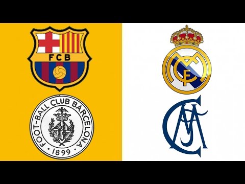 Barcelona vs Real Madrid | The Logo Evolution In History