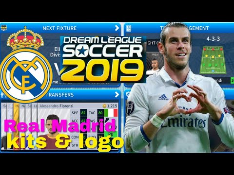 How To Create Real Madrid 2019 Team Kits & Logo | Dream League Soccer 2019