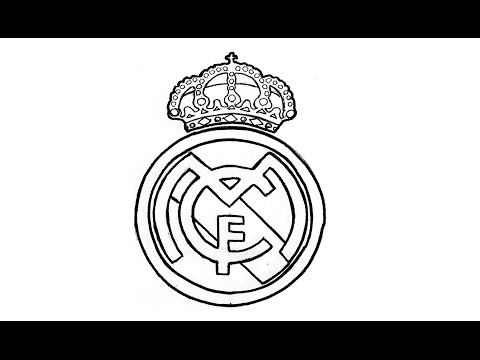 Como desenhar o escudo do Real Madrid (CF) – How to Draw the Real Madrid Logo (CF)