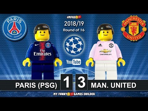 Paris Saint-Germain PSG vs Manchester United 1-3 • Champions League 2019 • All Goals Highlights Lego