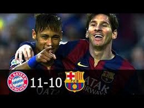 Bayern Munich vs FC Barcelona 11-10 All Goals (English Commentary) 2009/2015 HD 720p