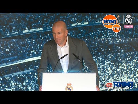 ZIDANE nuevo entrenador REAL MADRID acto de presentación completo y rueda de prensa (11/03/19)