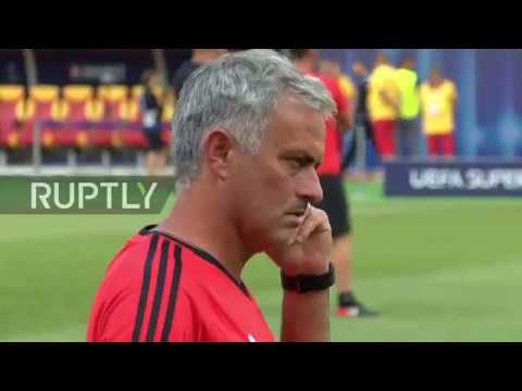 Macedonia: Manchester United train ahead of Real Madrid Super Cup showdown