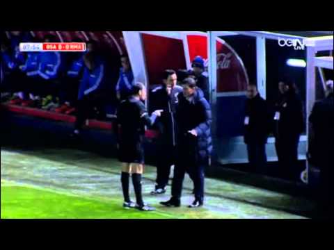 Osasuna Coach get Yellow Card After Making Angry the Referee!! |Real Madrid vs Osasuna 15/01/2014||