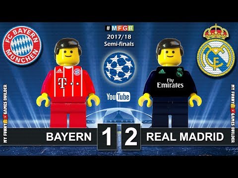 Bayern vs Real Madrid 1-2 • Semi-finals Champions League 2018 (25/04) Goals Highlights Lego Football