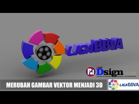 Cara Merubah Gambar Vektor Menjadi 3D (Illustrator & C4D Tutorial)