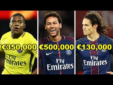 Paris Saint Germain ( PSG ) Players Salaries 2018 ( Weekly Wages )