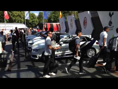 Audi Cup 2015: Real Madrid (Kroos, Bale and Co.) arrives at the Teamhotel in Munich