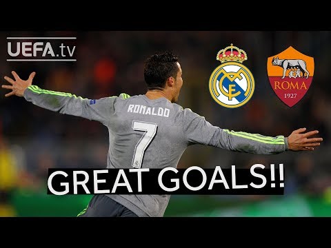 RONALDO, FIGO, TOTTI: Great REAL MADRID and ROMA Goals